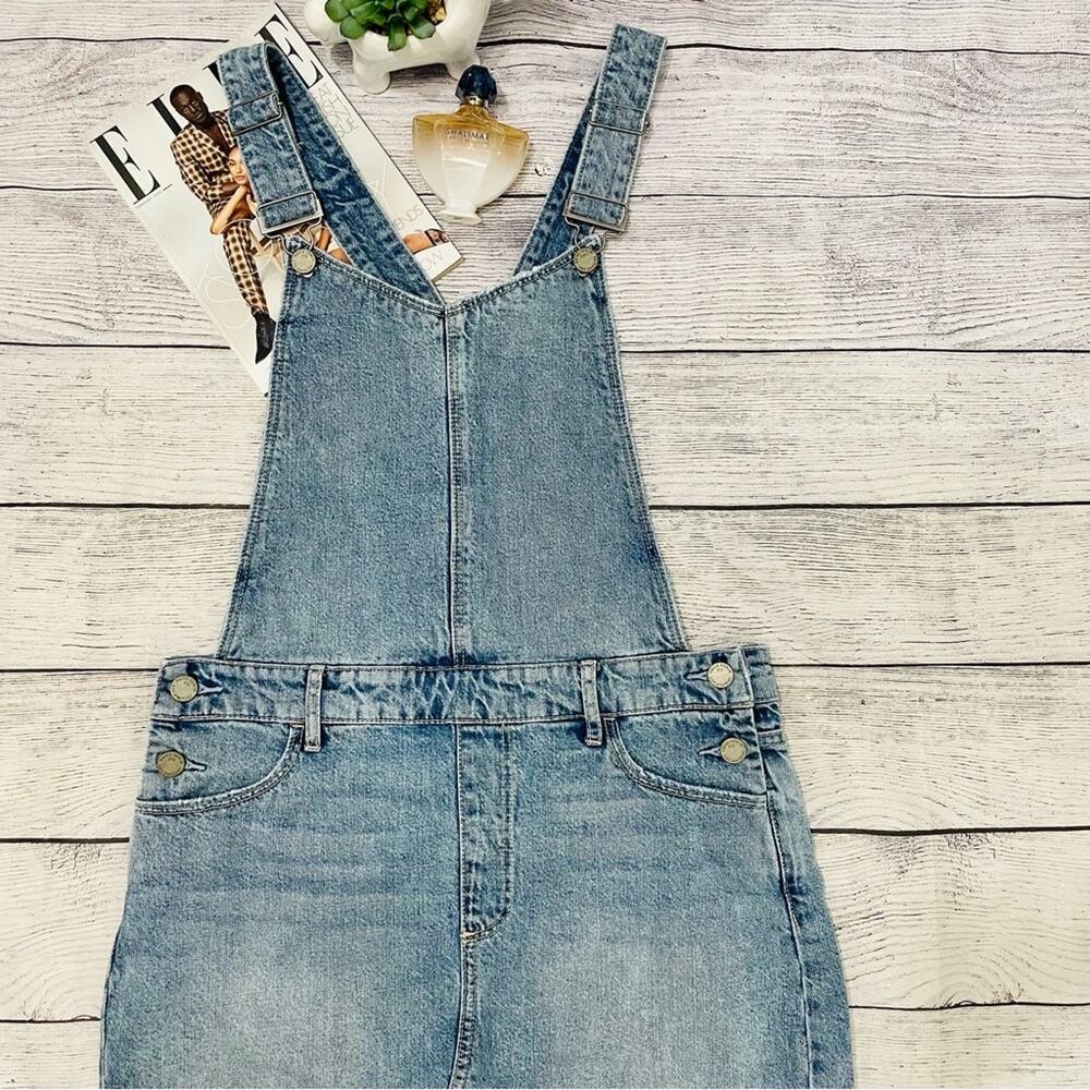 Paige - NWT Overall Denim Mini Dress - Picture 2 of 13